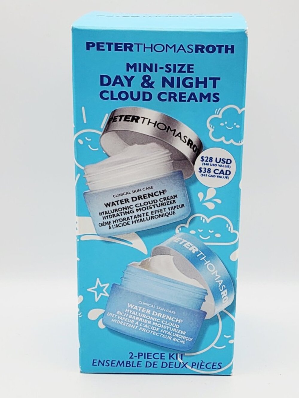 Peter Thomas Roth Water Drench Mini-Size Day & Night Cloud Creams New in Box